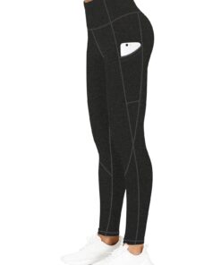 Plus-Size High Waisted Yoga Pants with X-Band Side Pockets Tummy Control Workout Leggings for gym runnings 0XL-5XL Inclusive