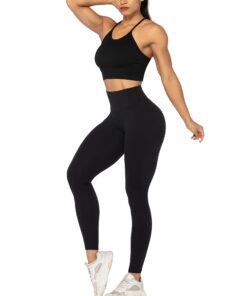Alternative view of No Front Seam Workout Leggings for Women with Pockets