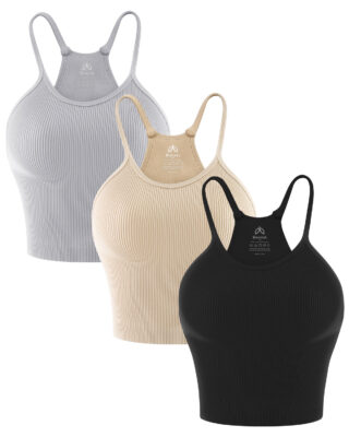 Crop Ribbed Tank Tops