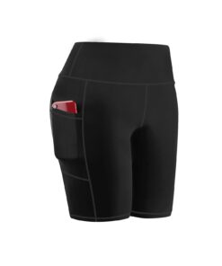 Alternative view of Sunzel Women's High-Waisted Yoga Shorts with Side Pockets 10-Inch Inseam Moisture-Wicking Workout Running Shorts