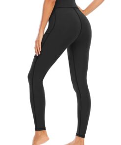 Alternative view of Plus Size High-Waist Yoga Pants with Pockets Stretchy Workout Leggings for Women 0XL-5XL Ideal for Curvy Figures Yoga Gym