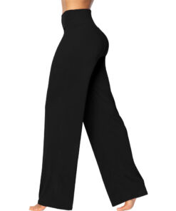 Womens Wide Leg and High Waist Tummy Control Bootcut Pants