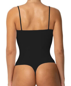 Alternative view of Square-neck sleeveless seamless spaghetti strap body-shaping jumpsuit